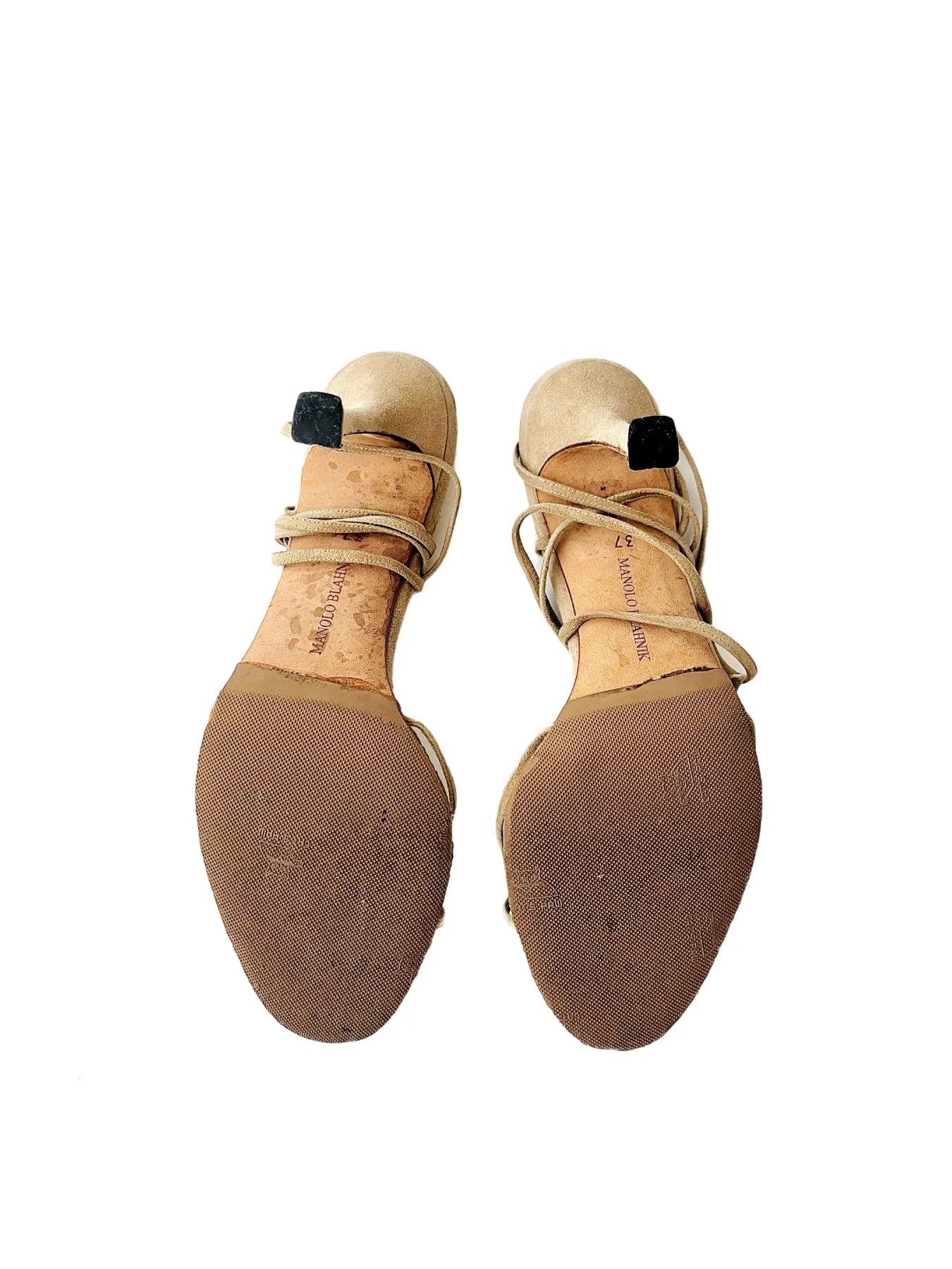 Manolo Blahnik bow heels sandals, 37