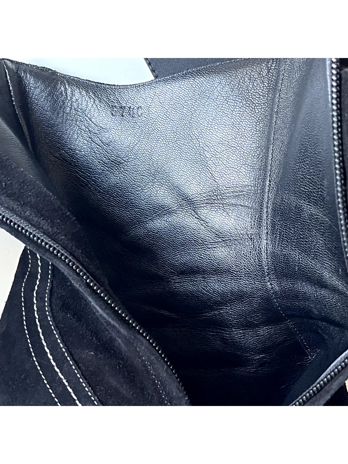 Chanel Black Suede Ankle Boots, 37.5