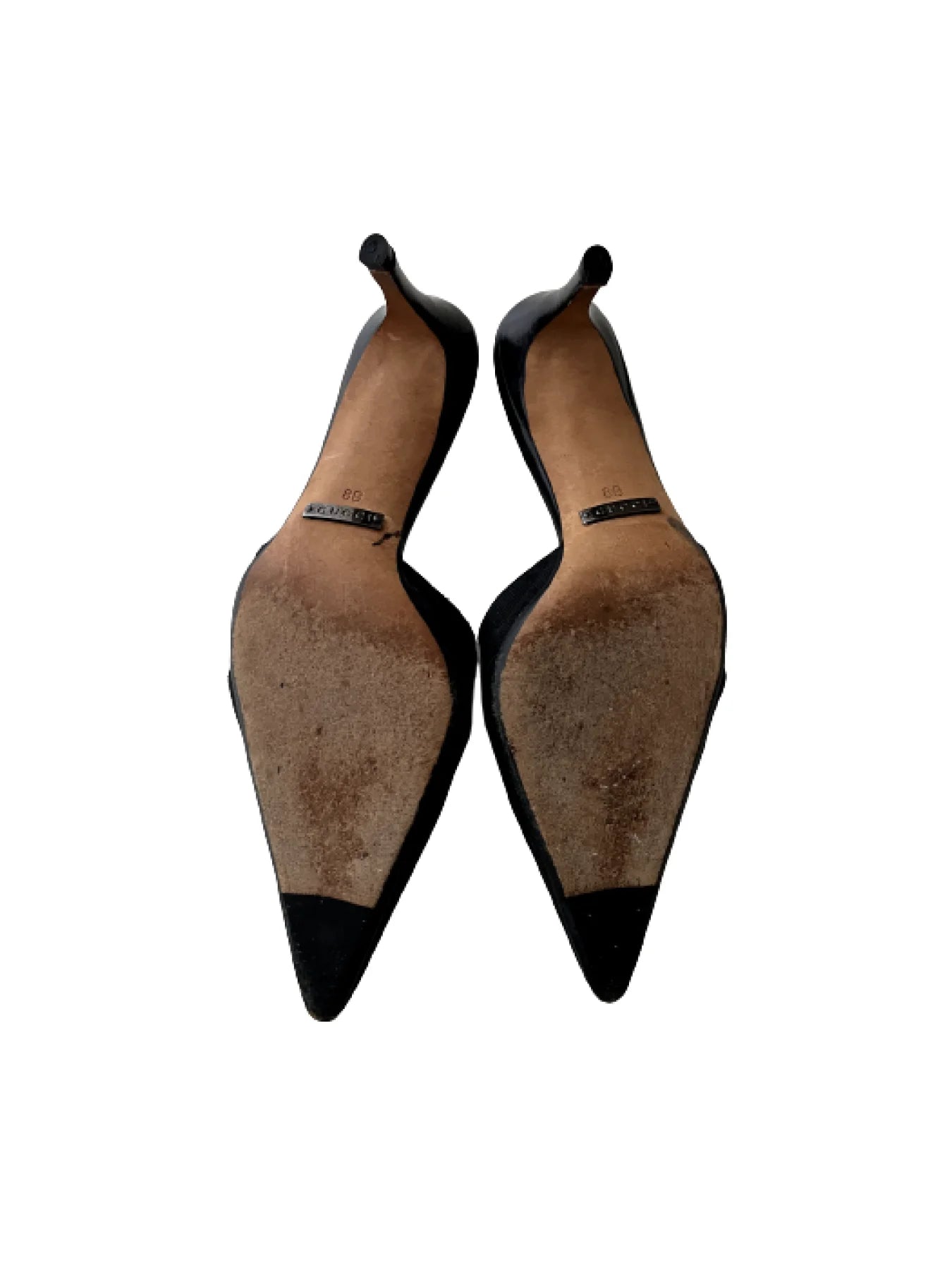 GUCCI Monogram Black Canvas Bow Vintage Mules, 8