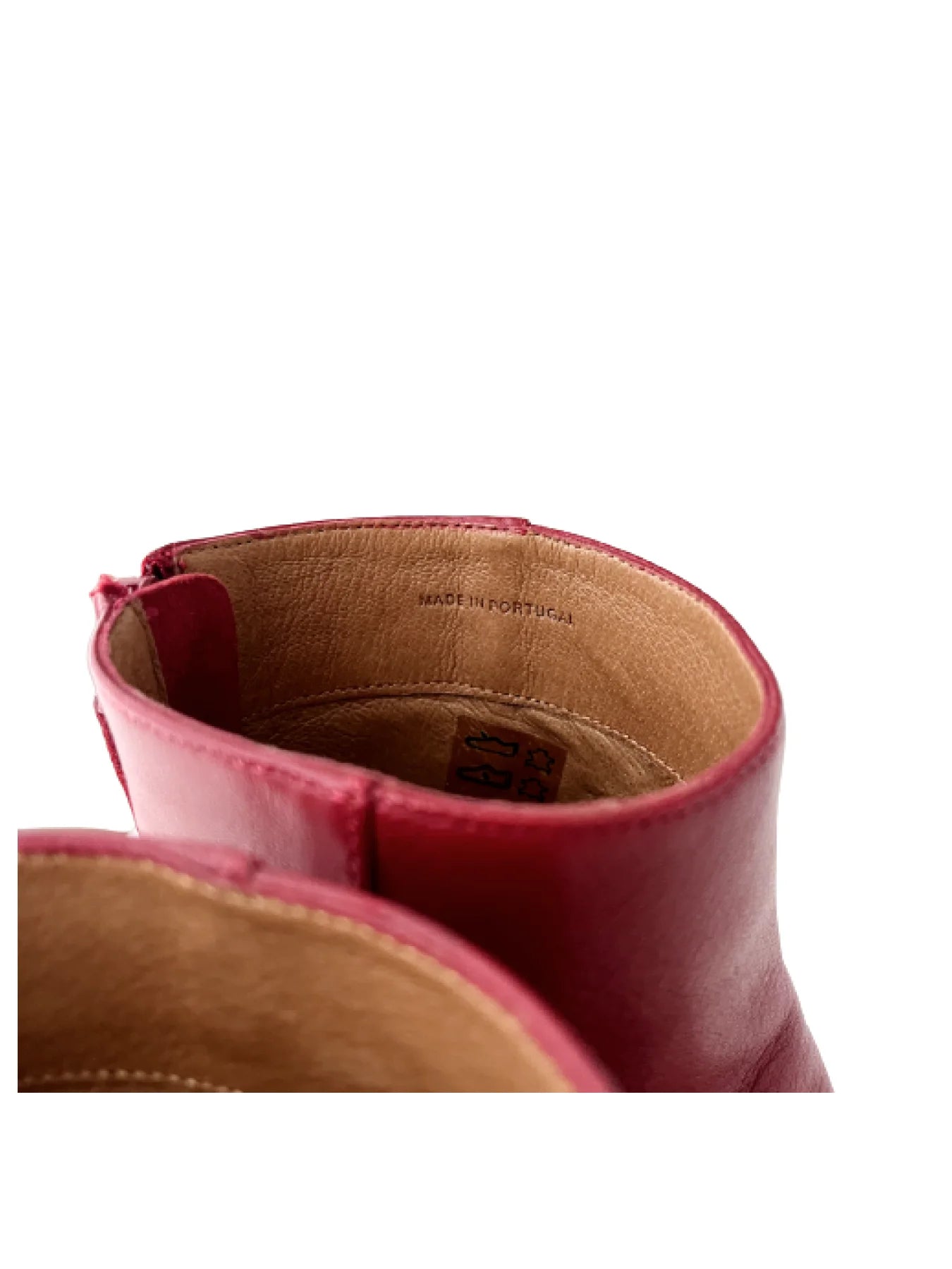 SANDRO Red Leather Booties, 39