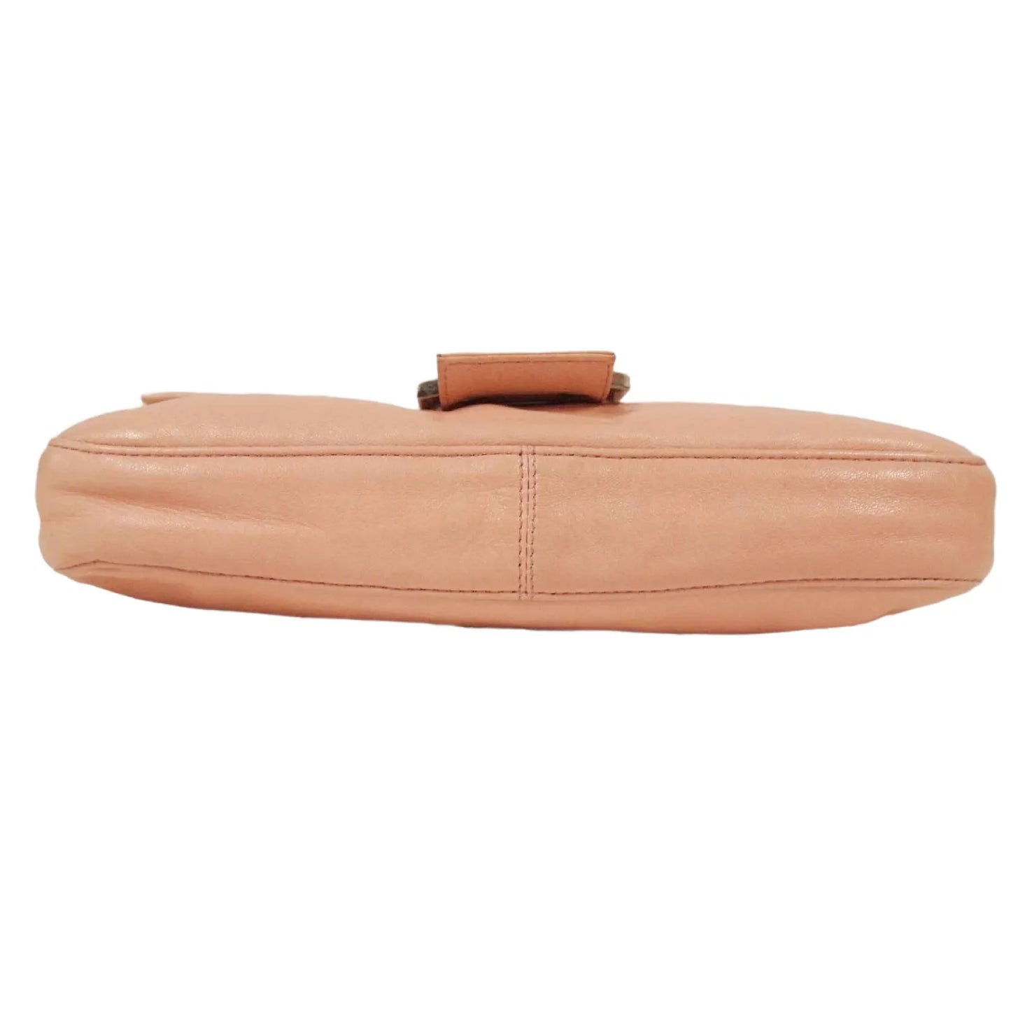FENDI Baguette Vintage Pink Lambskin Leather Shoulder Bag