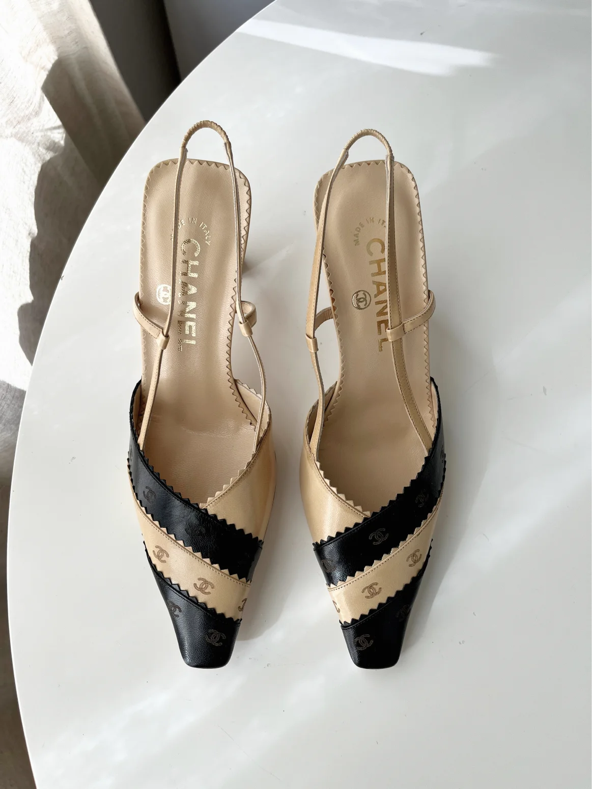 Chanel Slingback Heels, IT 36.5
