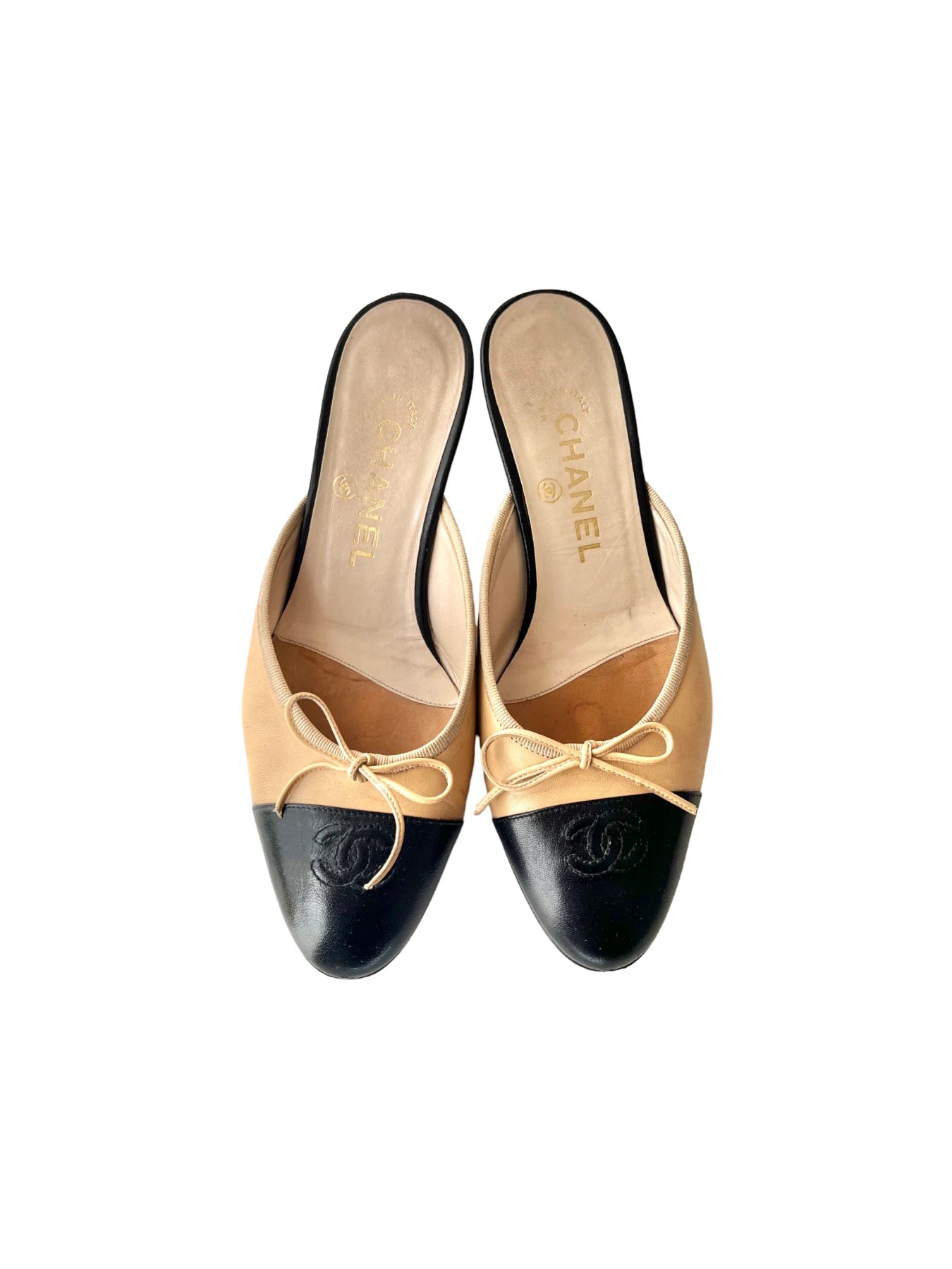 Chanel mule heels on sale