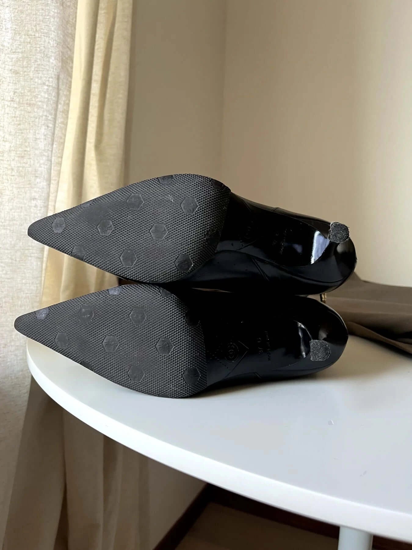 Chanel Black Suede Ankle Boots, 37