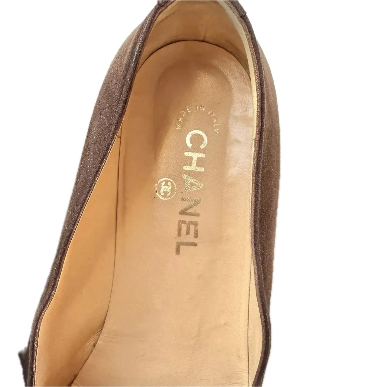 Chanel Vintage Brown Suede Tassel Loafers, 39