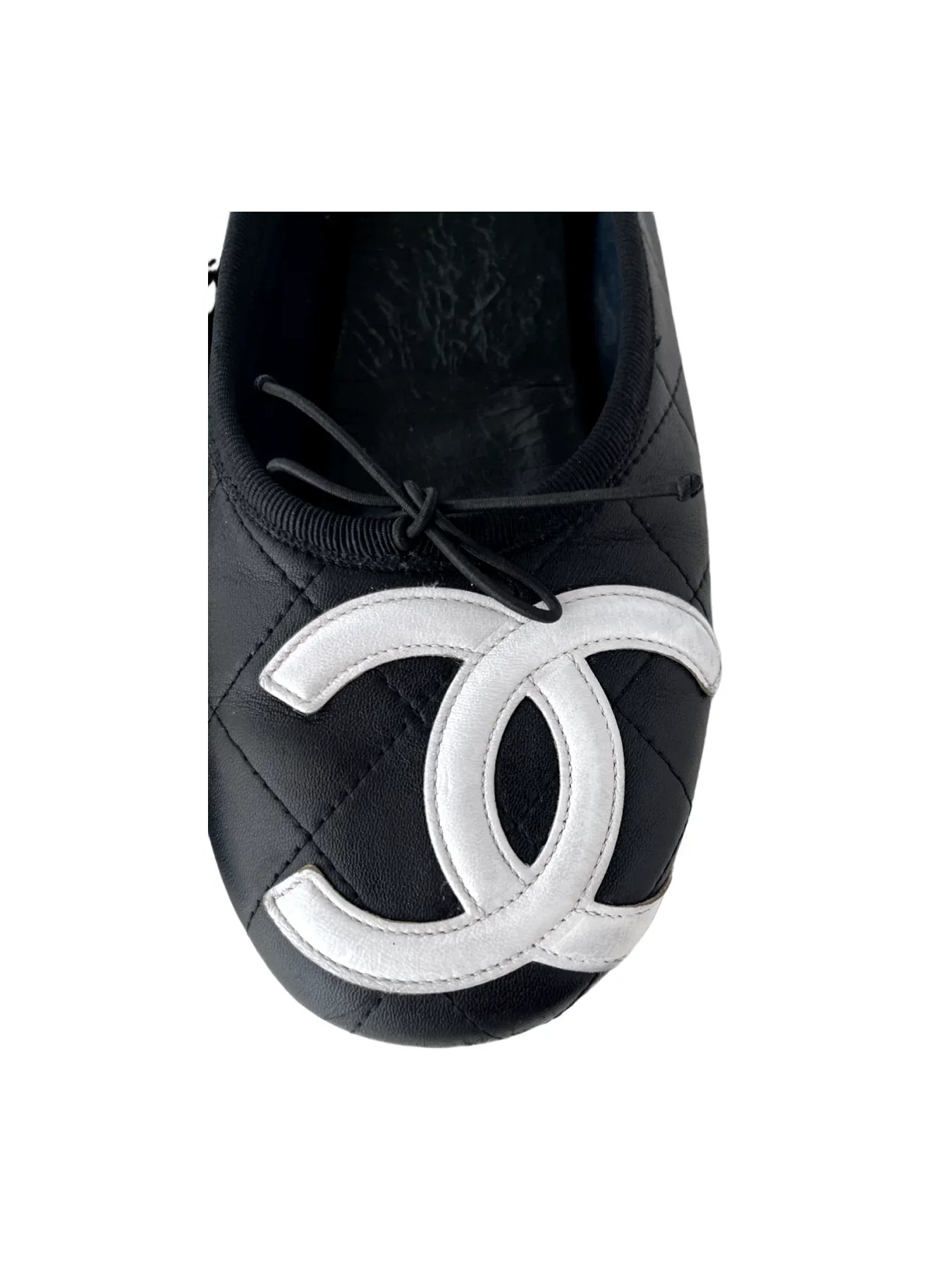 Chanel Cambon Interlocking CC Ballet Flats, 39