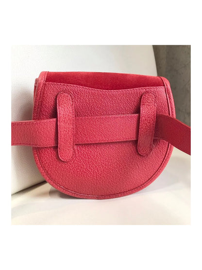 Gucci Horsebit Suede Waist Pouch Bag Mini Saddle Clutch