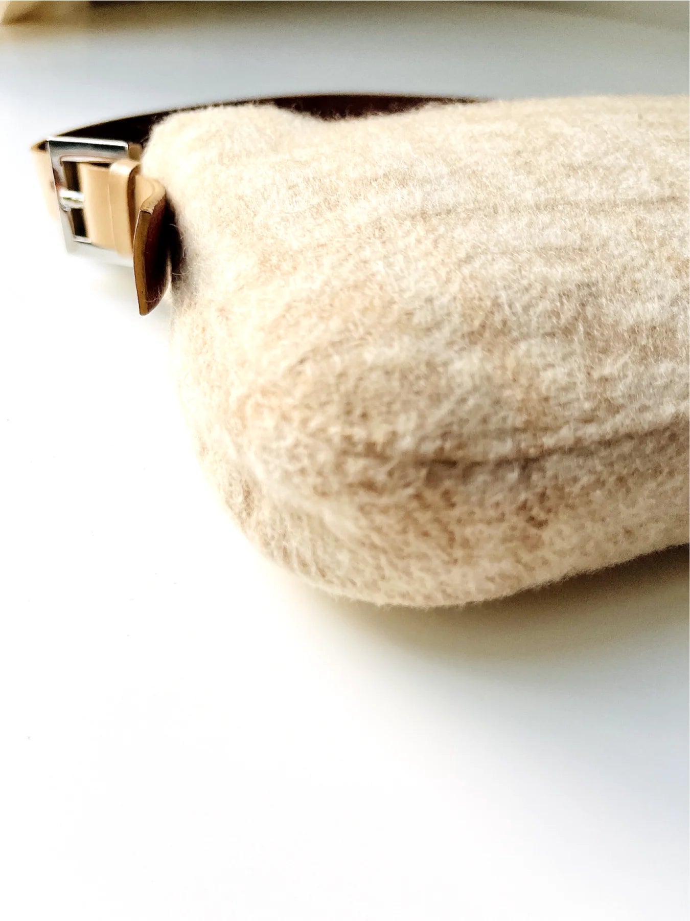 FENDI Baguette Zucchino Monogram Wool Bag Baguette
