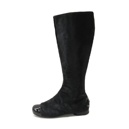 Chanel Pony Hair Boots, IT 37