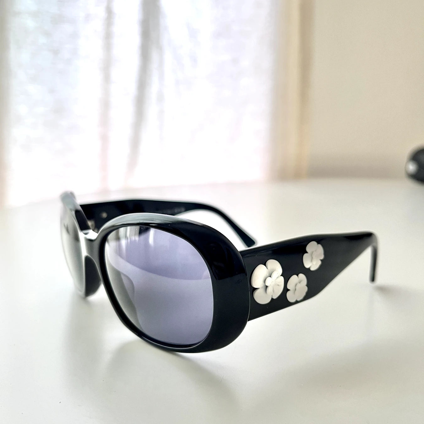 Chanel Vintage Sunglasses Camellia | Archive Square The millennial decorator vintage mules Chanel mules Bow Mules Matilda Djerf Bella Hadid Vintage