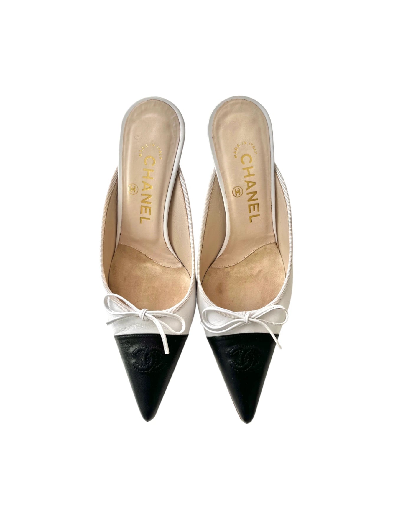 CHANEL Bow Vintage Mules, 36.5 – Archive Square