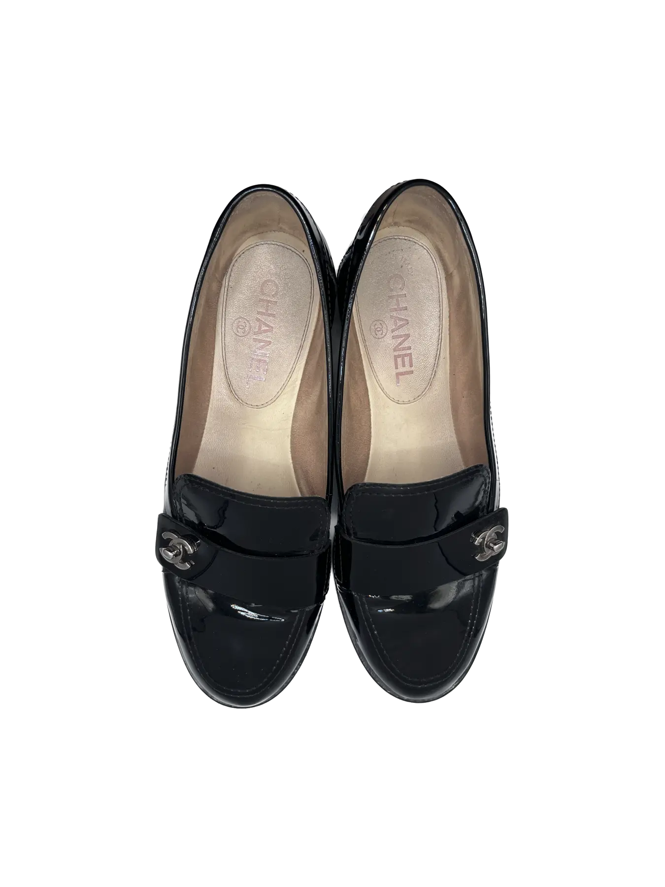 Chanel Interlocking CC Logo Loafers, 37.5 | Archive Square Chanel loafers the millennial decorator