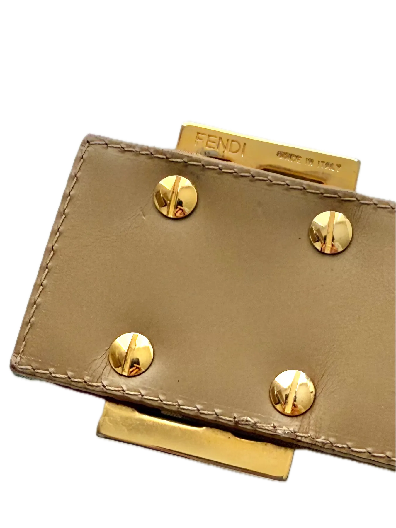 Fendi Satin Psychedelic Print Baguette Shoulder Bag