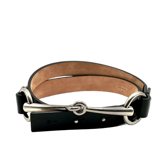 Gucci Tom Ford Slim Horsebit Belt, M