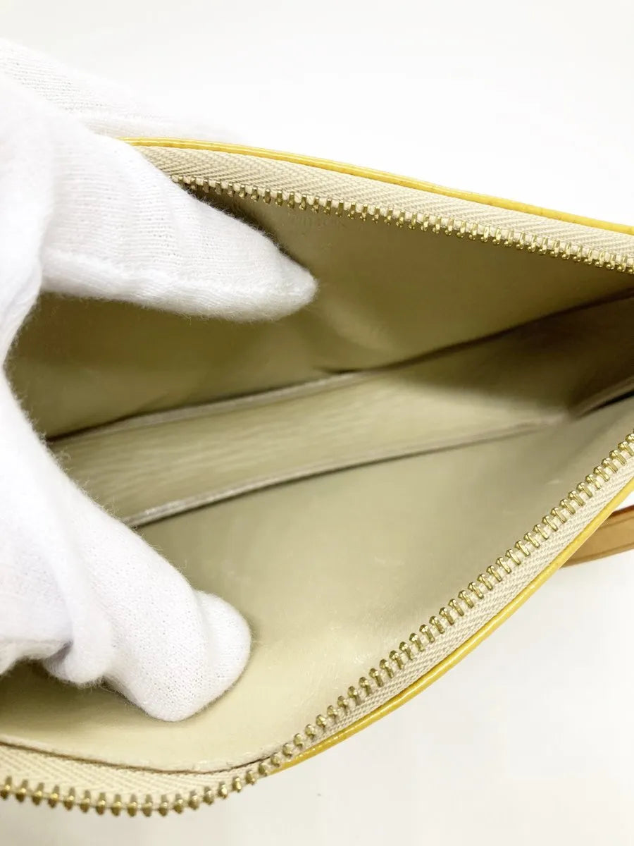 Louis Vuitton Yellow Monogram Vernis Lexington Pochette Bag