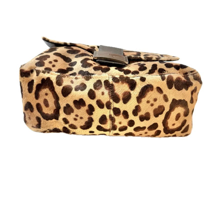 Fendi Leopard Ponyhair Mama Baguette