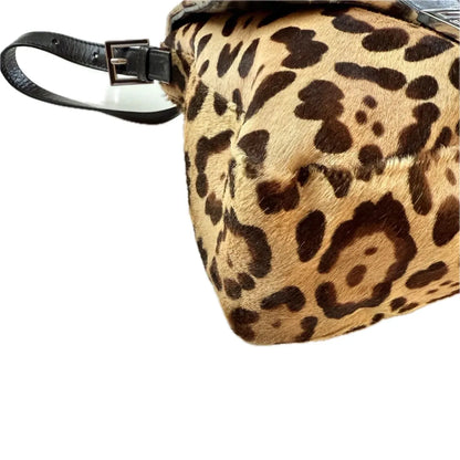 Fendi Leopard Ponyhair Mama Baguette