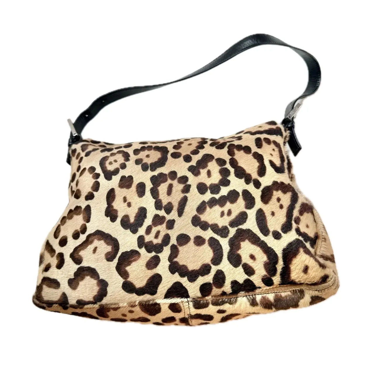 Fendi Leopard Ponyhair Mama Baguette