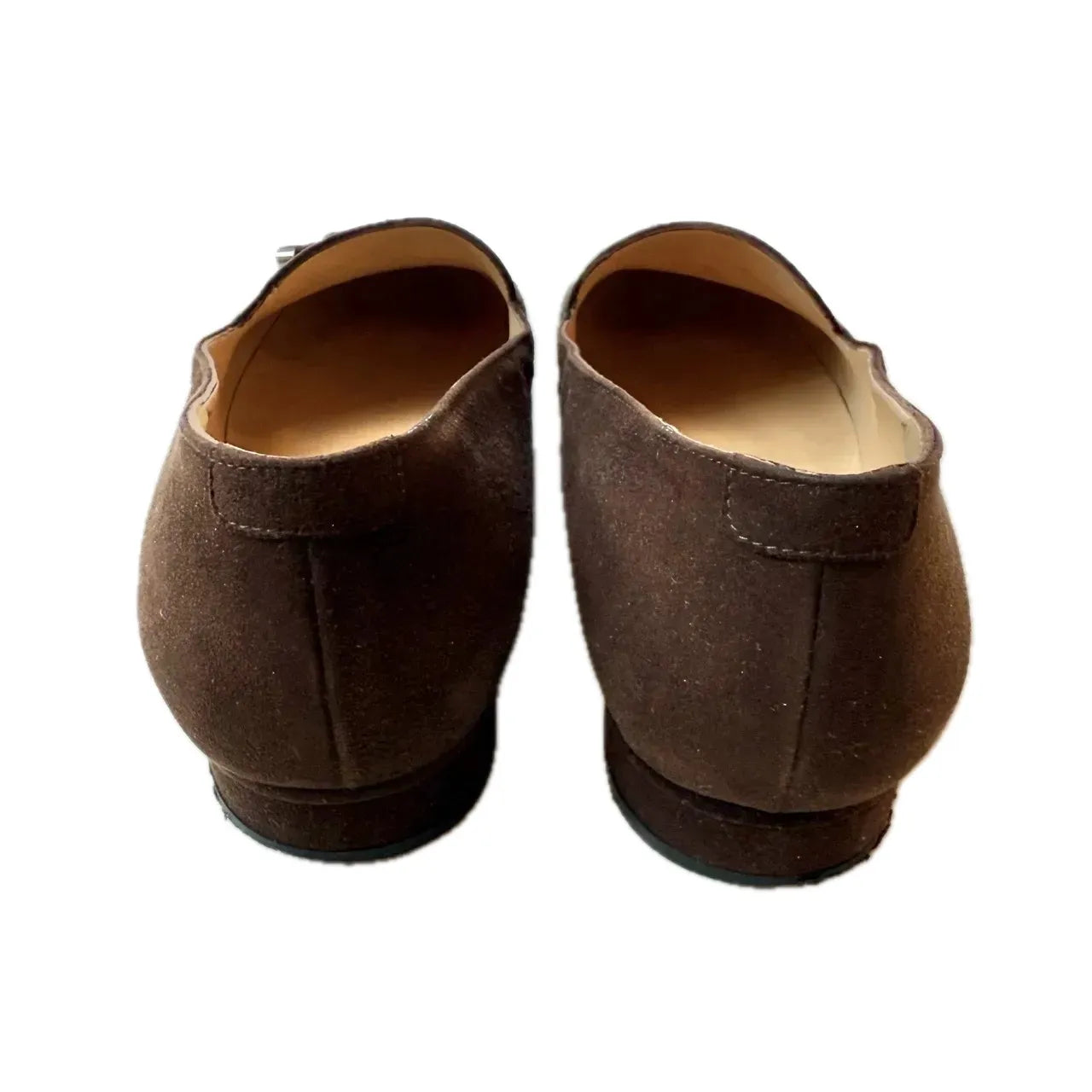 Chanel Vintage Brown Suede Tassel Loafers, 39