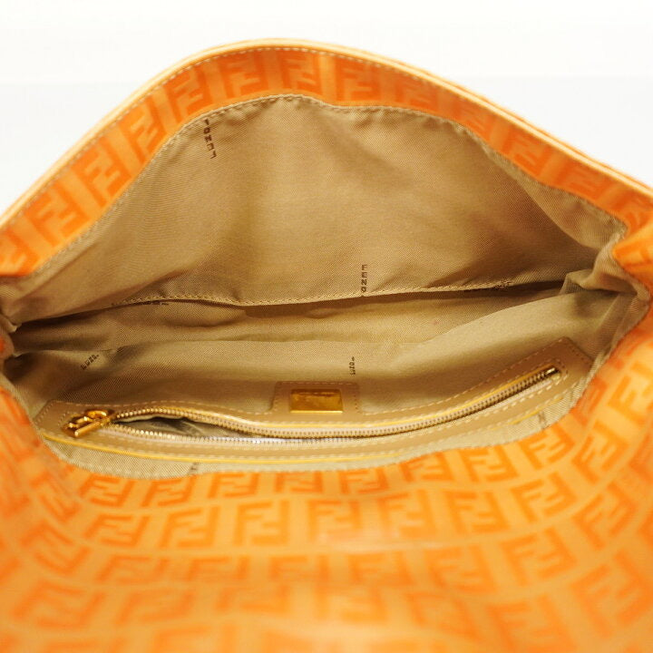 Fendi Baguette patent leather handbag Orange, Patent leather