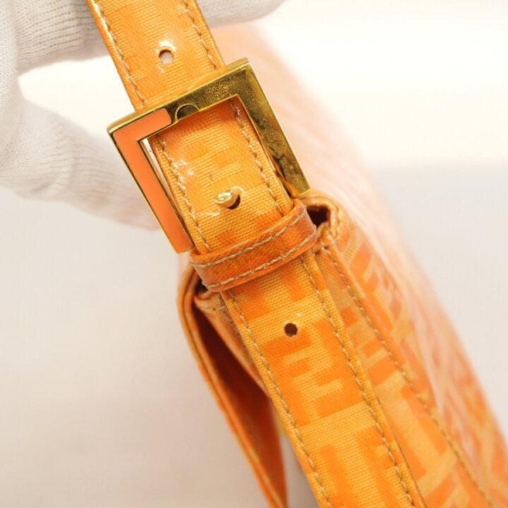 Fendi Baguette patent leather handbag Orange, Patent leather