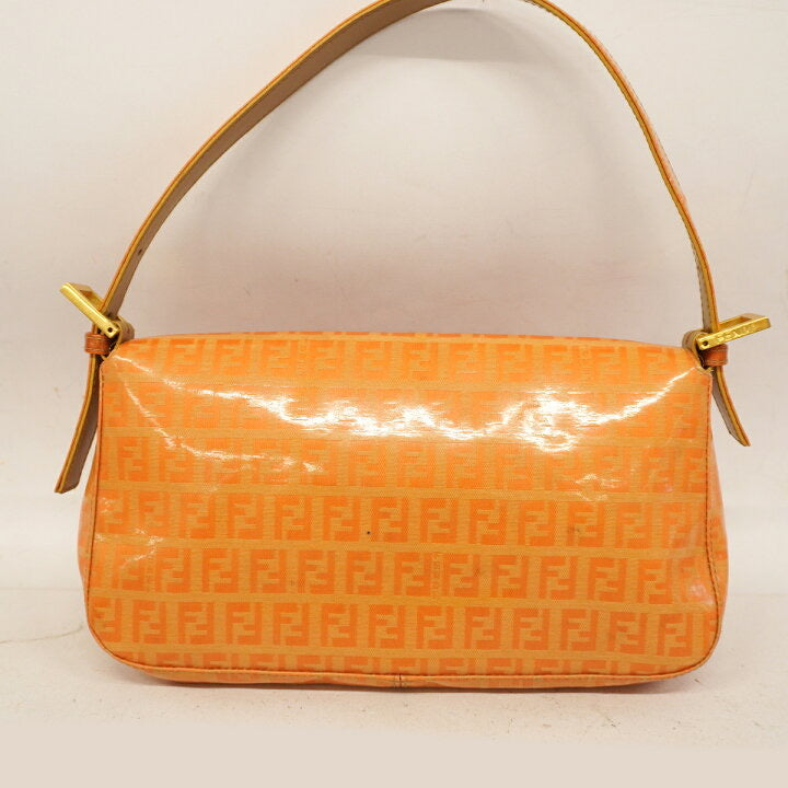 FENDI Baguette Orange Zucchino Patent Leather Bag Matilda Djerf the millennial decorator