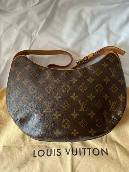 Louis Vuitton - Authenticated Croissant Handbag - Cloth Brown for Women, Very Good Condition